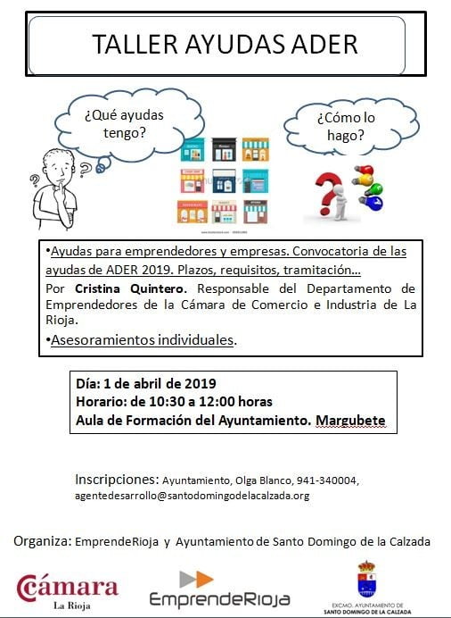Convocatoria de subvenciones ADER | Ayuntamiento de Santo Domingo de la ...